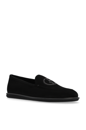 Giorgio Armani Zamszowe buty typu `loafers`