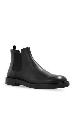 Giorgio armani slim Leather Chelsea boots