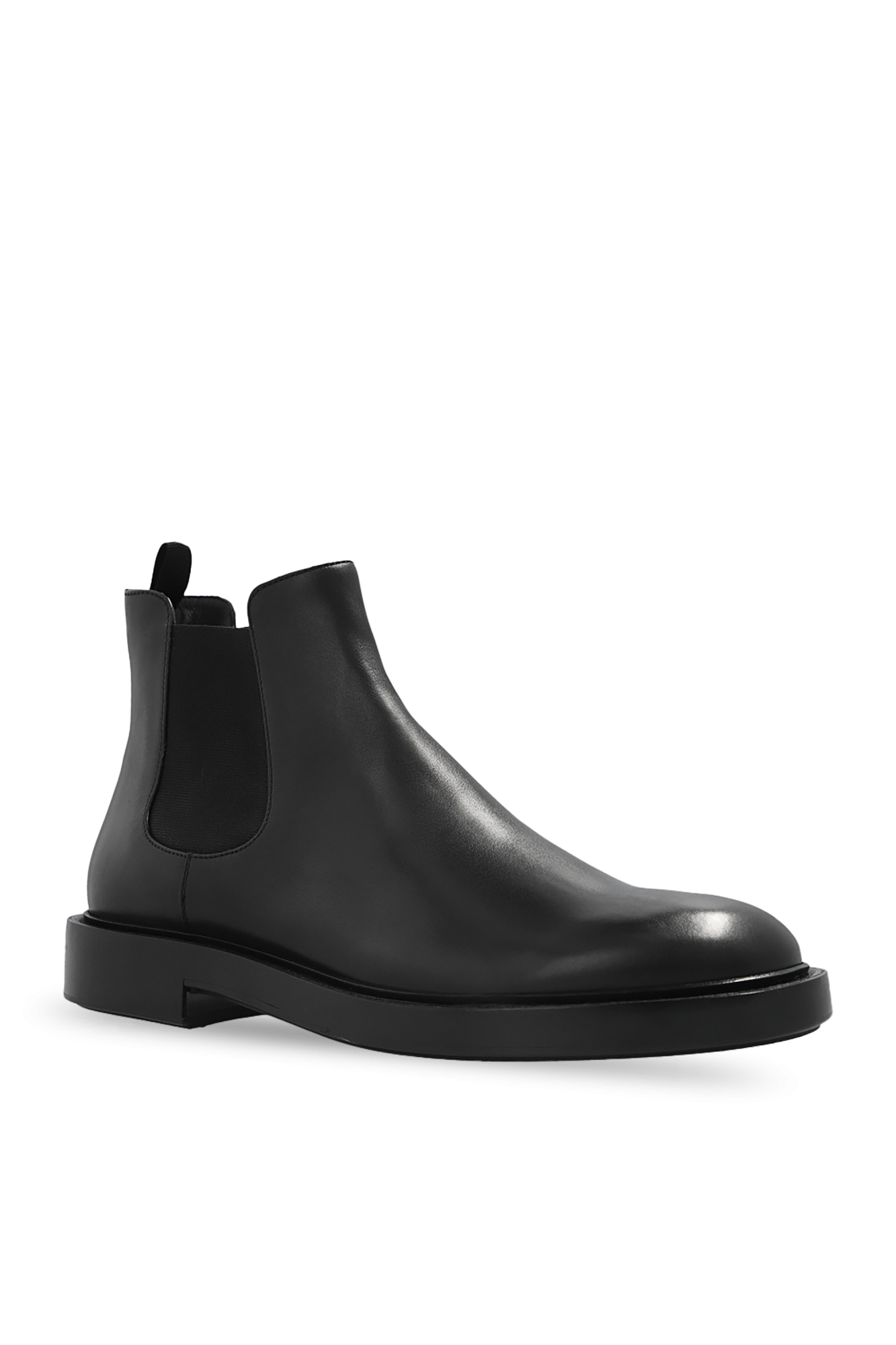 Giorgio mit armani Leather Chelsea boots