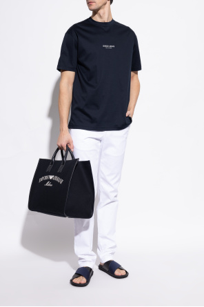 Giorgio Armani Pantoletten mit Logo