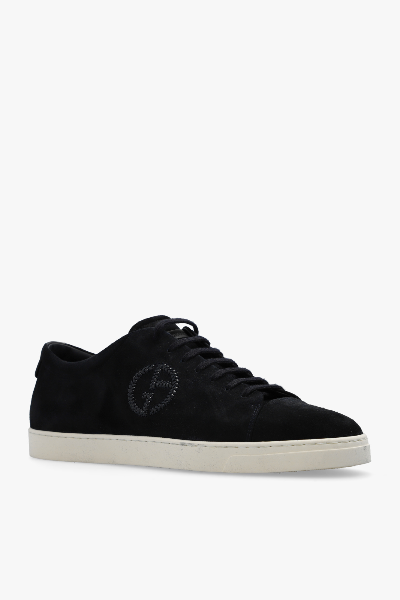 Giorgio armani crew-neck Suede sneakers