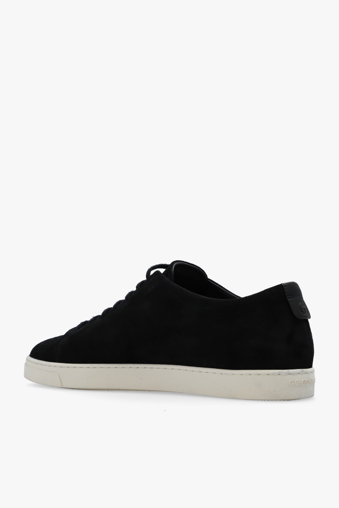 Giorgio armani crew-neck Suede sneakers