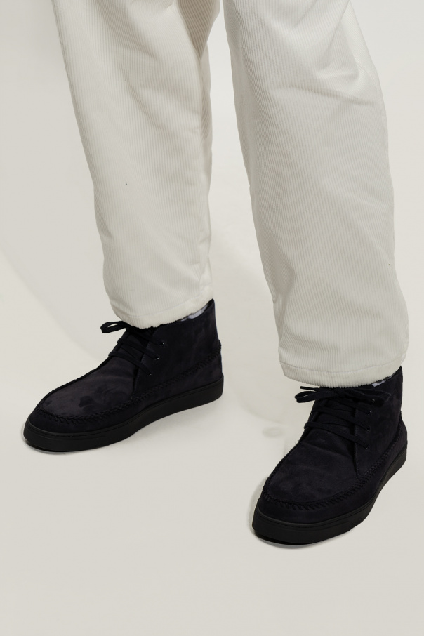 Giorgio Armani Zamszowe buty za kostkę