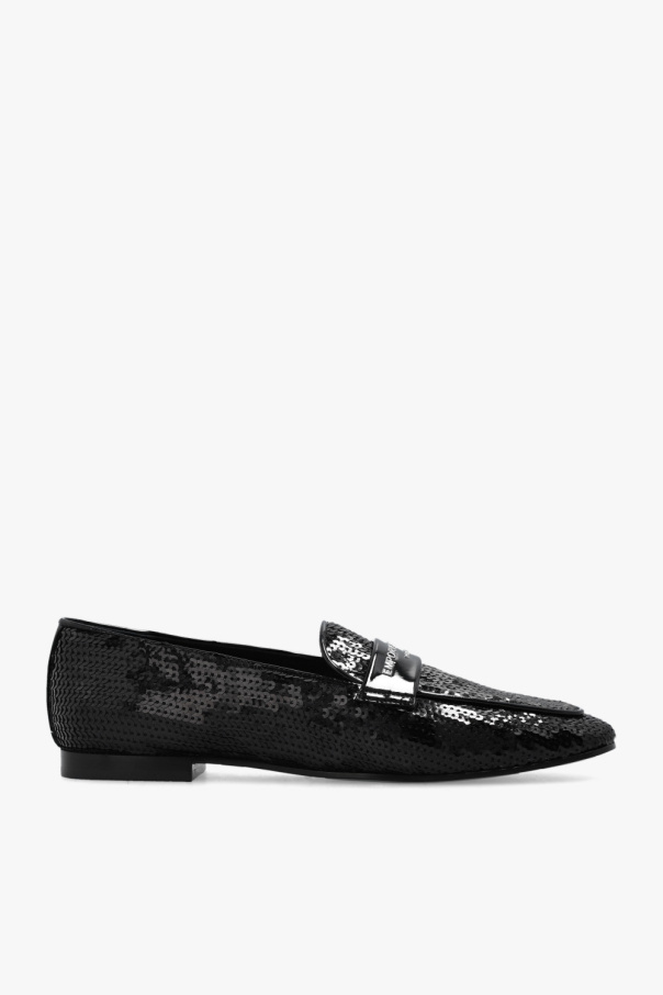 Emporio armani CARD Sequinned loafers