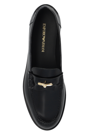 Emporio Armani Skórzane buty typu ‘loafers’