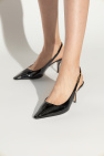 Emporio Armani BLACK Leather high-heeled shoes
