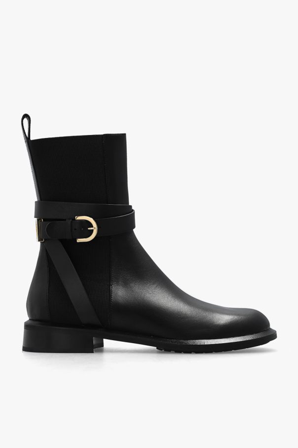 Emporio Armani Leather ankle boots