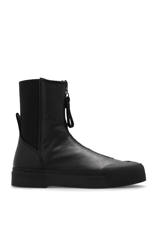 Leather ankle boots od Emporio Armani
