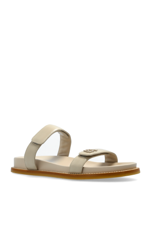 Emporio Armani Ledersandalen mit Logo