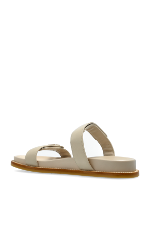 Emporio Armani Ledersandalen mit Logo