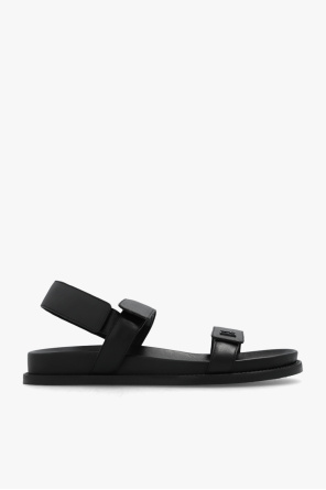Leather sandals with logo od Emporio sol Armani