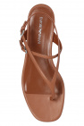 Emporio Armani BROWN Leather sandals