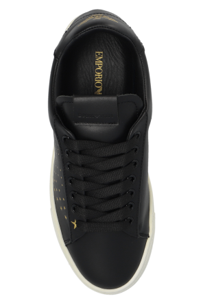 Emporio trainers armani Leather sneakers