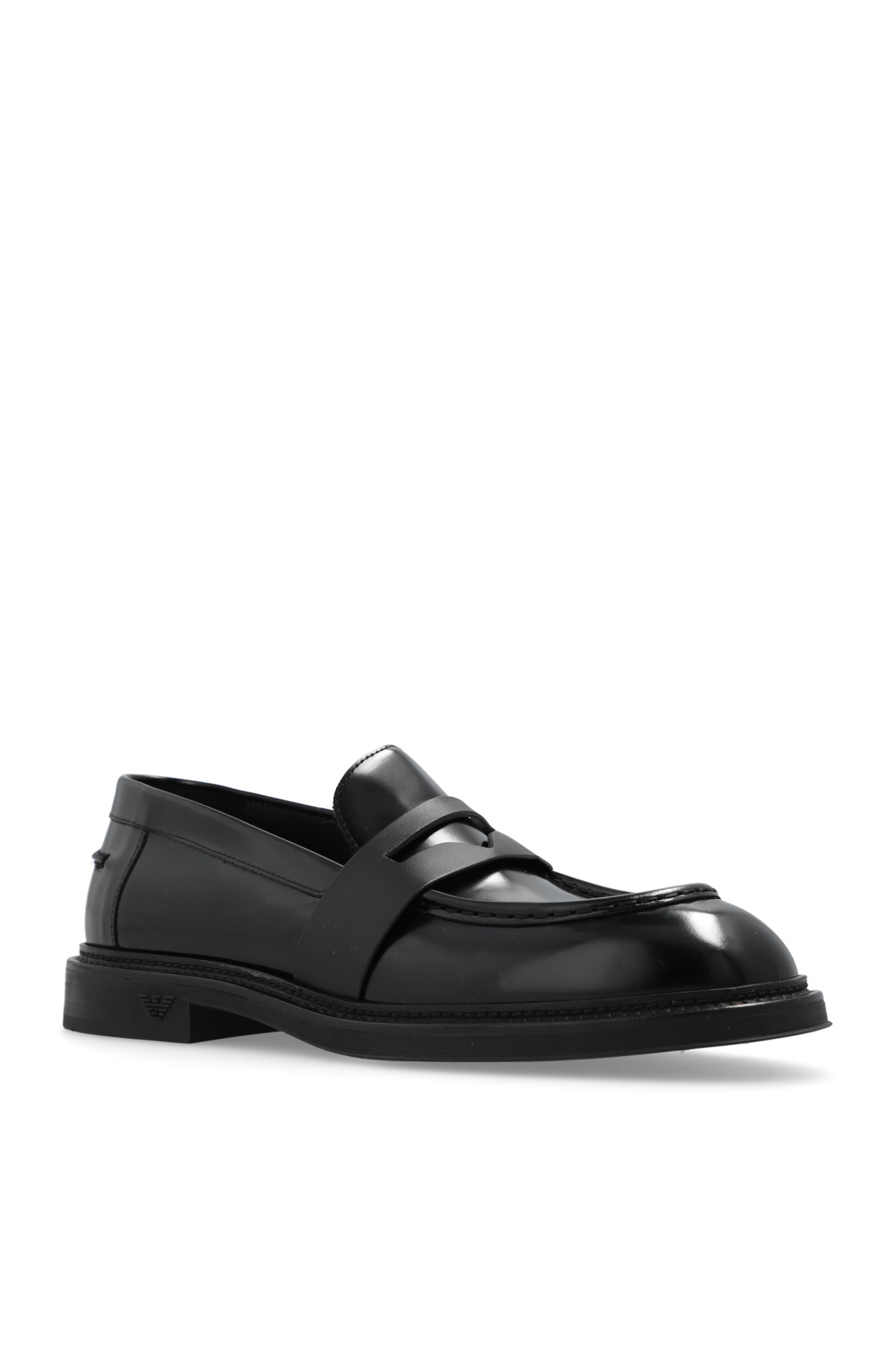 Emporio Armani Leather loafers | Men's Shoes | Vitkac