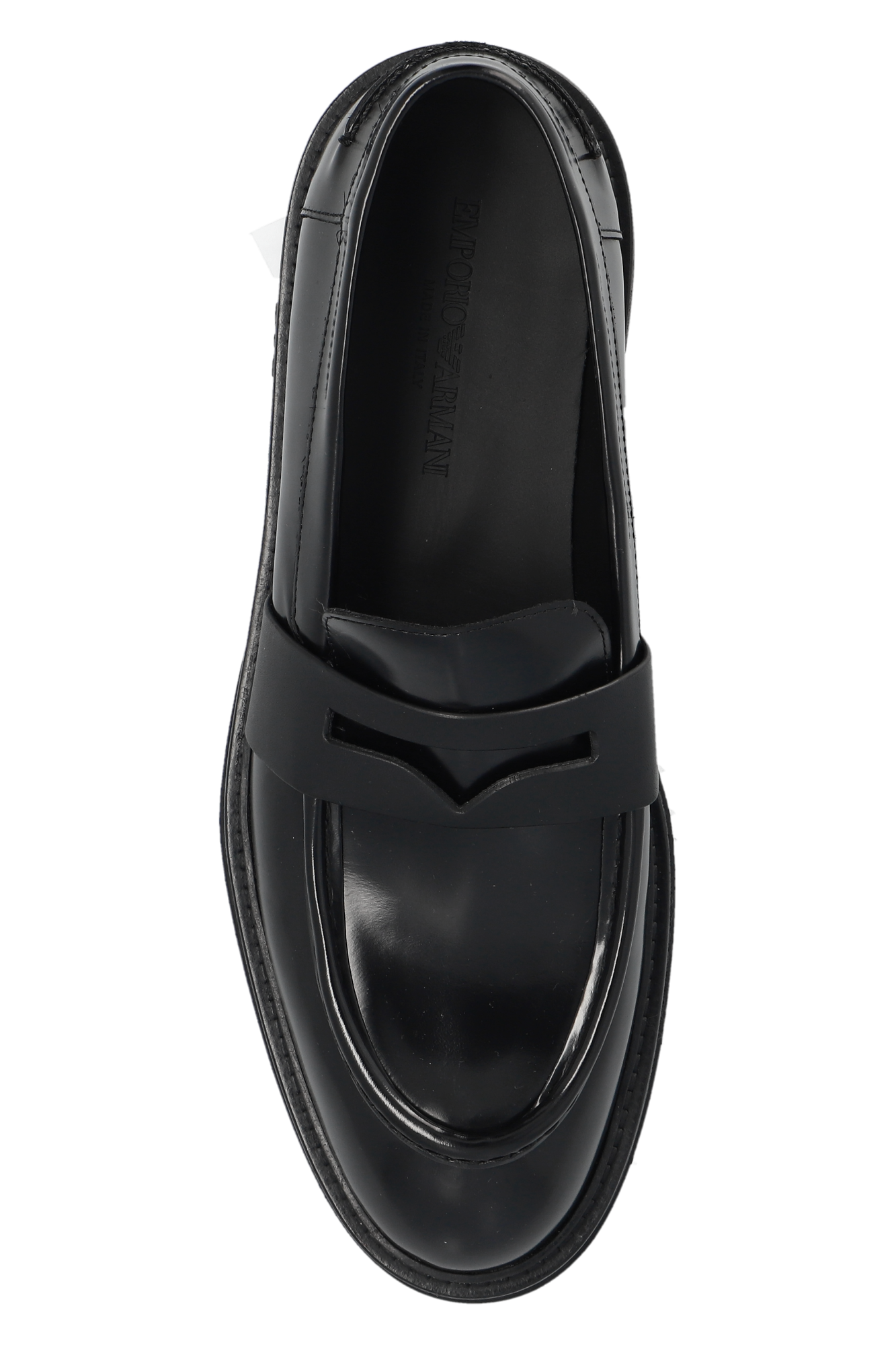 Emporio Armani Leather loafers | Men's Shoes | Vitkac