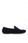 Emporio Armani NAVY BLUE Suede moccasins