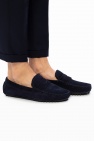 Emporio Armani NAVY BLUE Suede moccasins