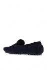 Emporio Armani NAVY BLUE Suede moccasins