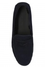 Emporio Armani NAVY BLUE Suede moccasins