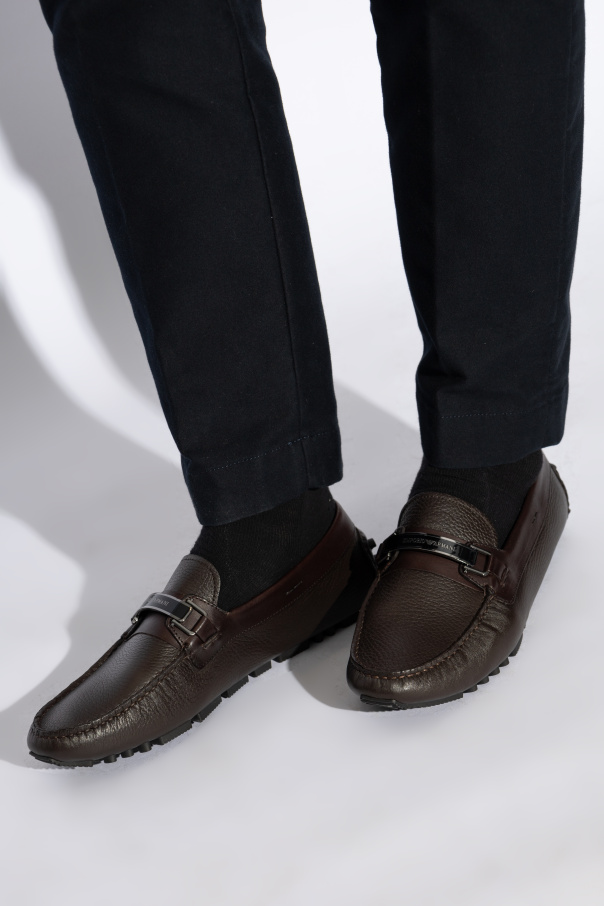Emporio Armani Leather moccasins