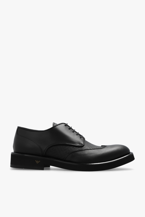 Emporio Armani Leather blackblack shoes
