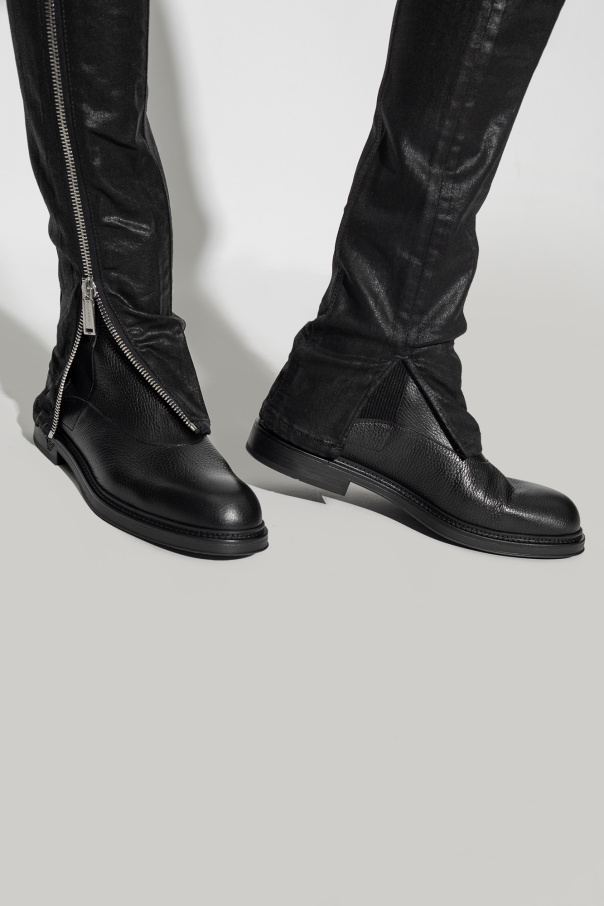 Emporio Armani Leather Chelsea boots