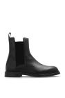 Emporio Armani BLACK Leather Chelsea boots