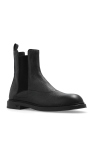 Emporio Armani BLACK Leather Chelsea boots