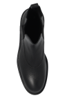 Emporio Armani BLACK Leather Chelsea boots