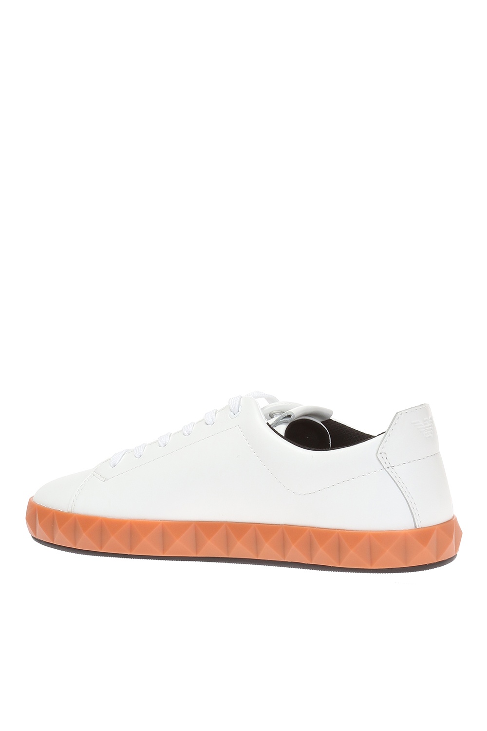 ea7 logo embossed trainers