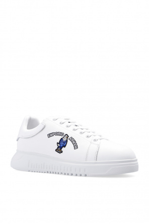 Emporio armani Axelremsv Leather sneakers