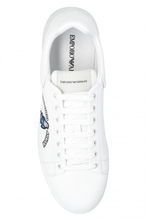 Emporio armani Axelremsv Leather sneakers