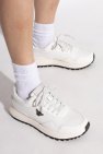 Emporio Armani cream Sneakers with logo