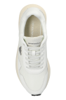 Emporio Armani cream Sneakers with logo