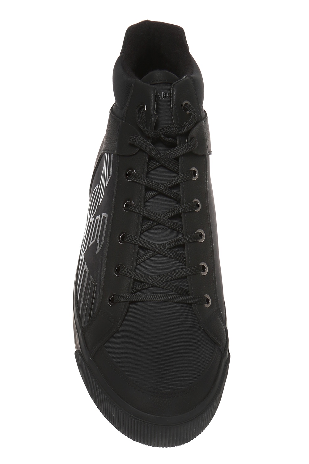 mens armani high top trainers