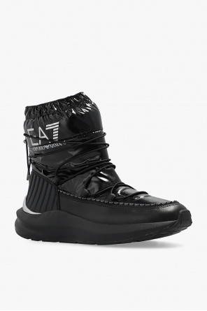 Giorgio Armani High-Waisted Snow boots with logo