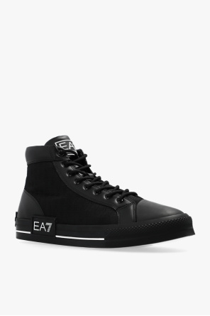 EA7 Emporio pipe-trim Armani Emporio pipe-trim Armani logo plaque low-top sneakers