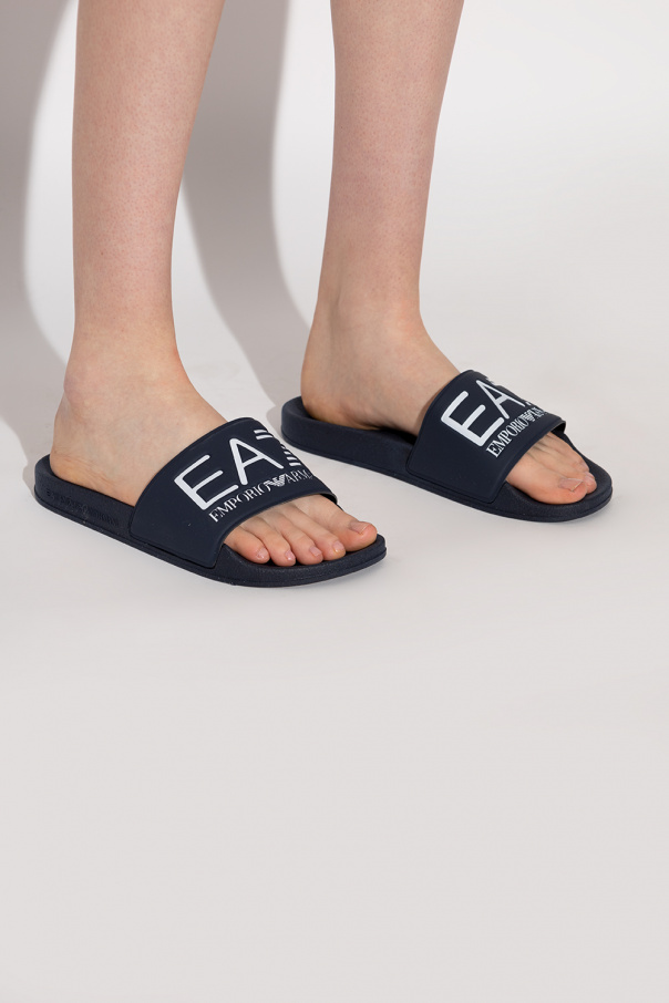 EA7 Emporio armani jeans Slides with logo