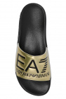 emporio armani classic formal suit item Slides with logo