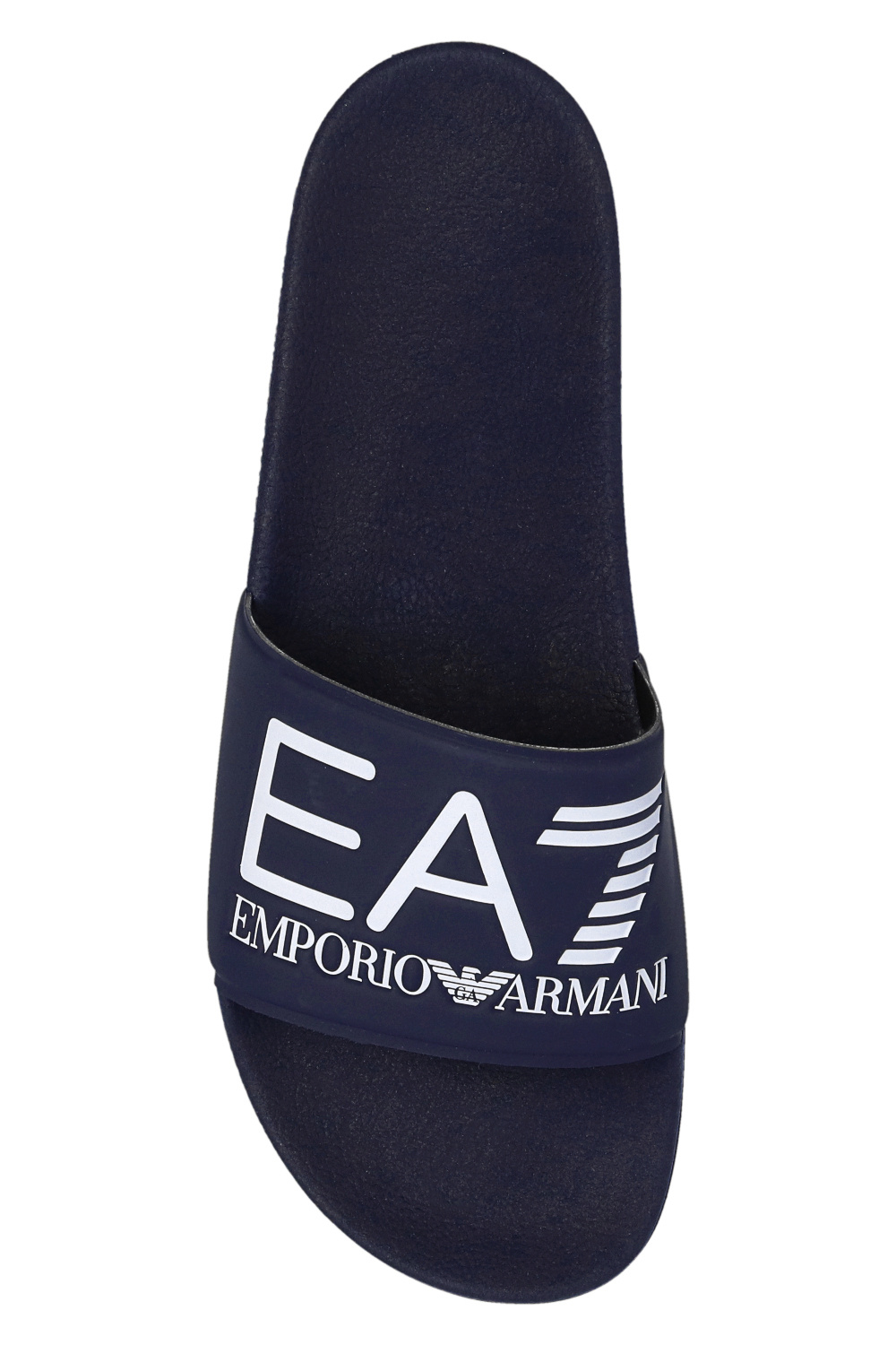 Armani Emporio zigzag IetpShops double-breasted | - Giorgio print | blazer Men\'s shirt notched-collar Shoes EA7 Armani Armani Emporio - Blau