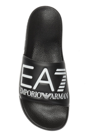 EA7 Emporio Armani Klapki z wytłoczonym logo
