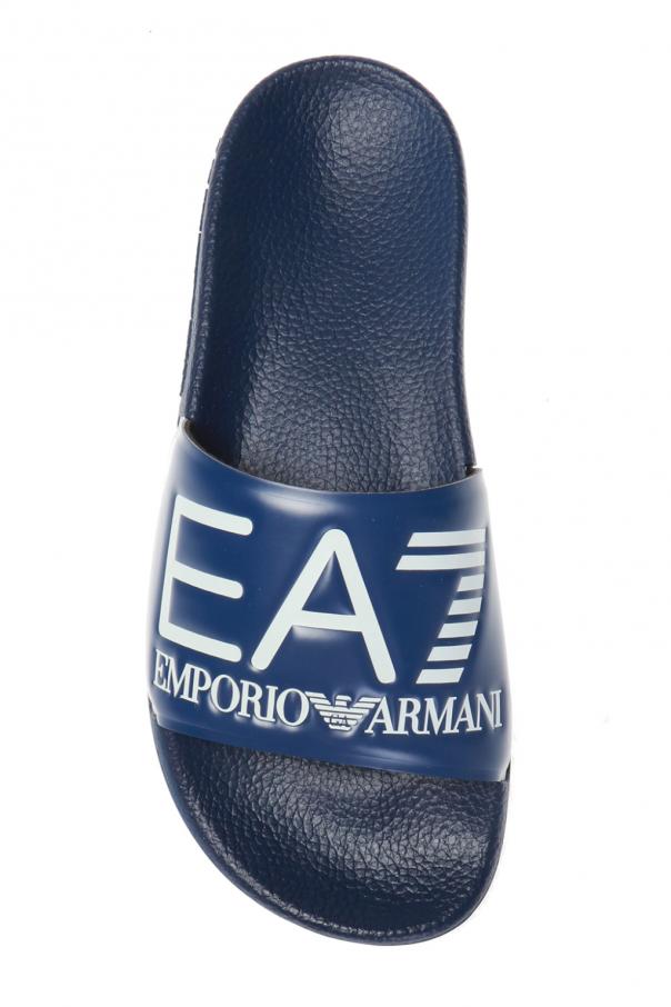 EA7 Emporio Golden armani Klapki z wytłoczonym logo