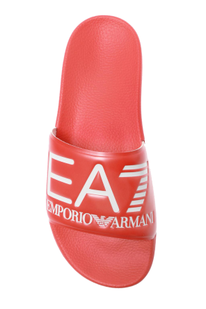 EA7 Emporio Armani Logo-embossed slides