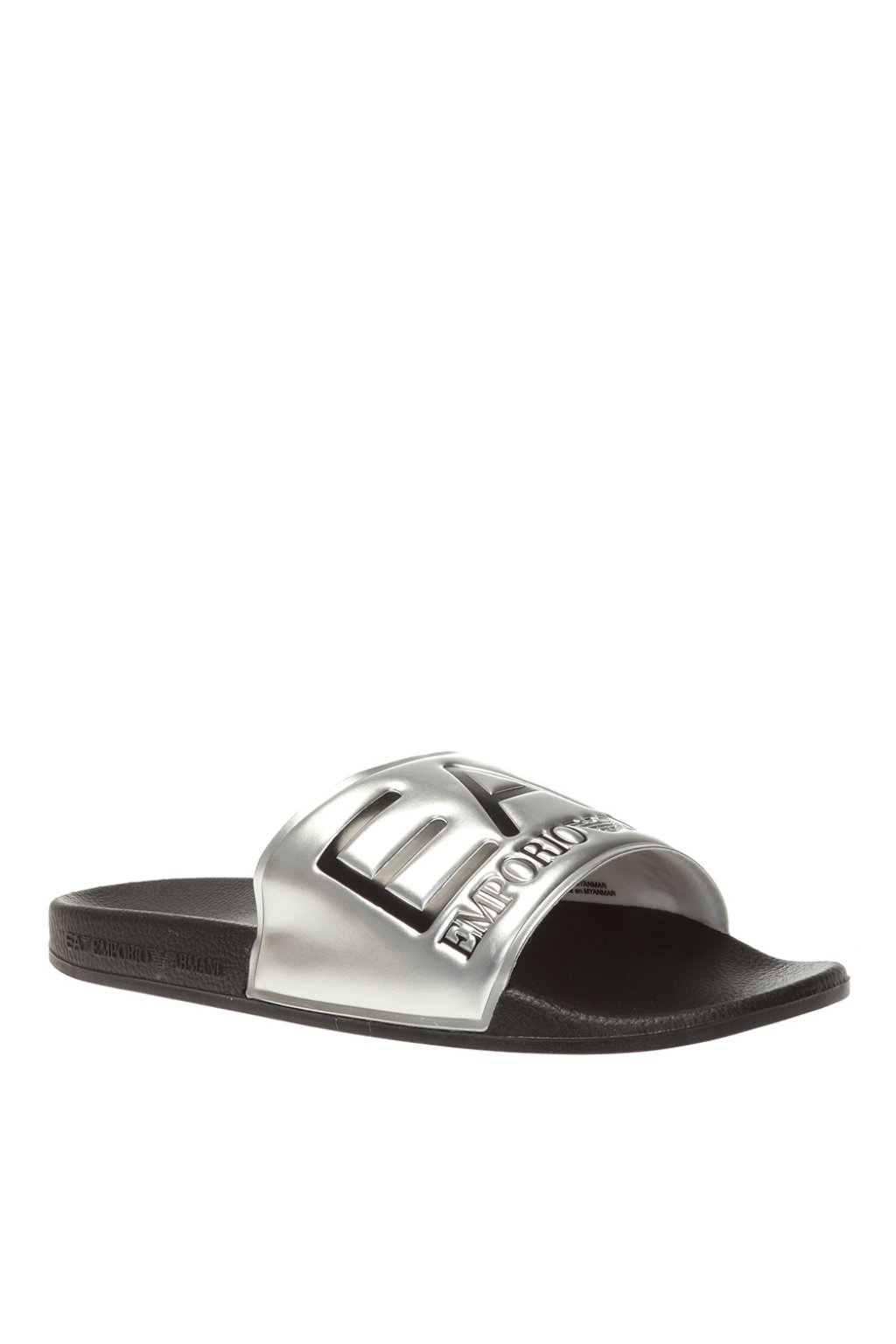 EA7 Emporio Armani Logo-embossed slides