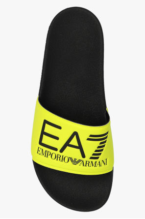EA7 Emporio Armani hoodie Slides with logo