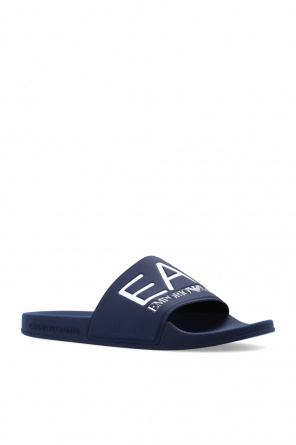 man emporio armani jeans denim jeans Slides with logo