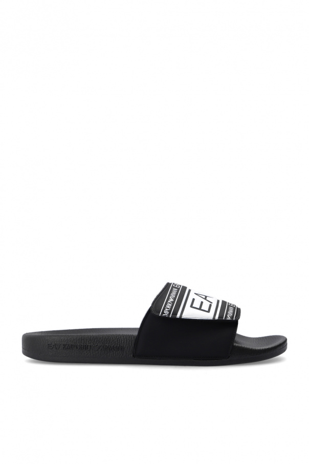 Emporio Armani Lace-Up Beauty for Men Slides with logo