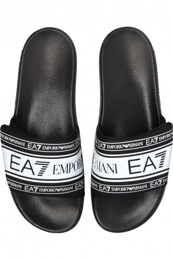 EA7 Emporio Armani Slides with logo | Men's Shoes | Vitkac