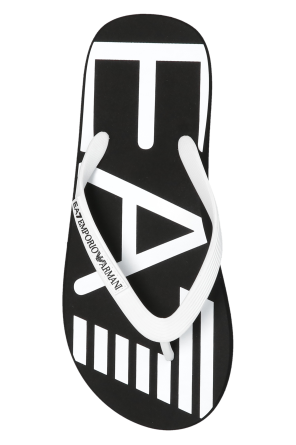 EA7 Emporio Armani Gumowe klapki z logo