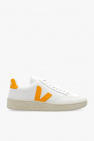 leather sneakers veja shoes extra white jaune fluo